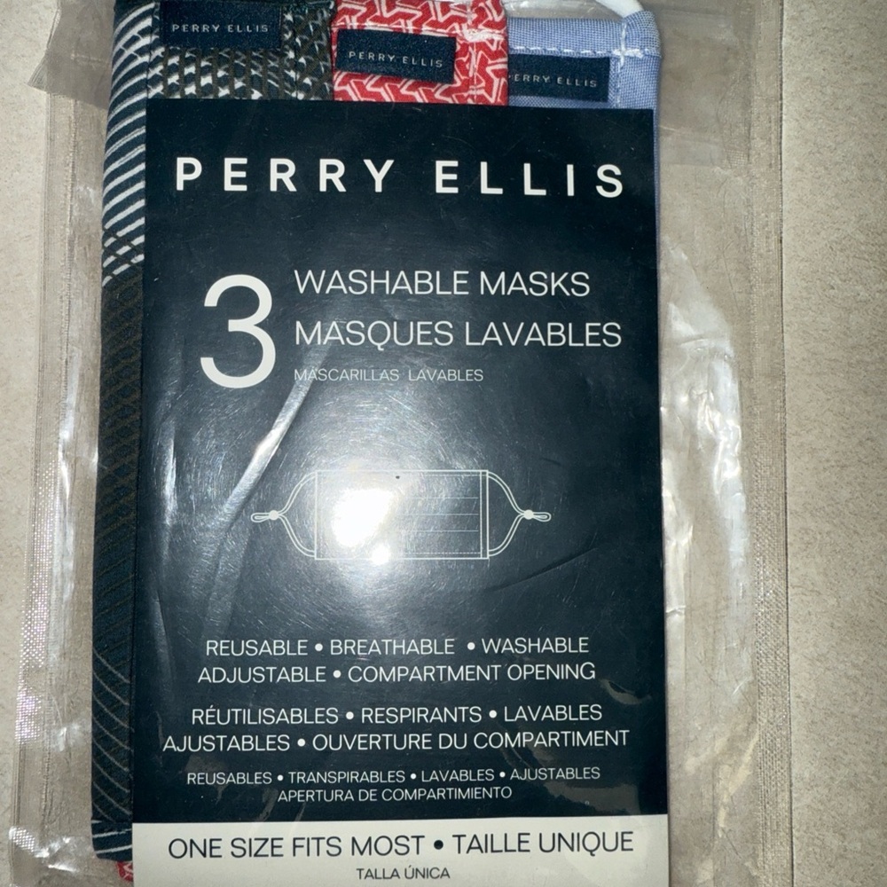 Perry Ellis Multi-Color Washable‎ Masks